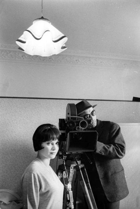 Anna Karina & Godard making Vivre Se Vie (1962)